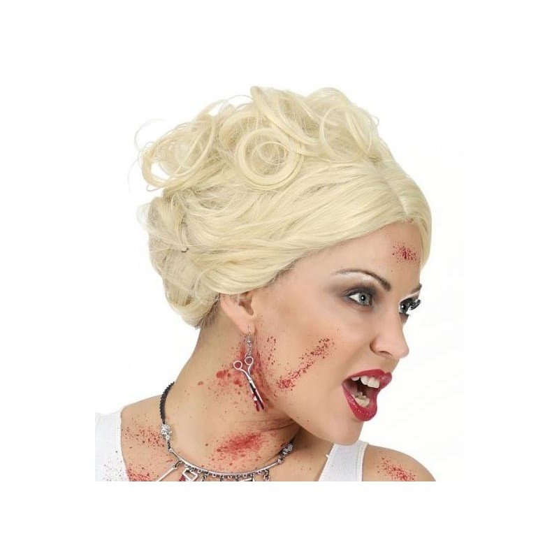 PENDIENTES TIJERAS ENSANGRENTADAS