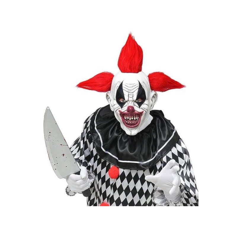 CARETA DE PAYASO HORROR CON PELO