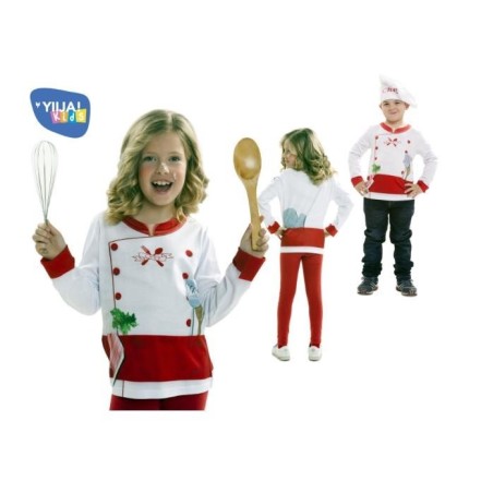 CAMISETA COCINERO/A  MANGA LARGA INFANTIL