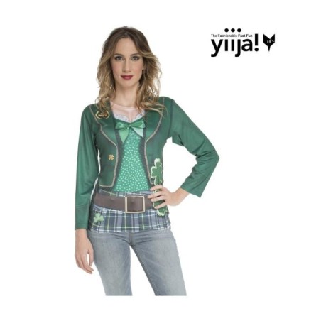 CAMISETA SAN PATRICIO  MANGA LARGA MUJER
