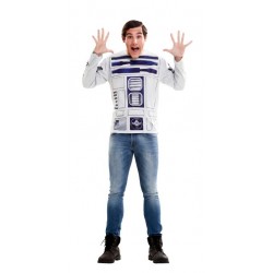 CAMISETA R2D2 MANGA LARGA ADULTO