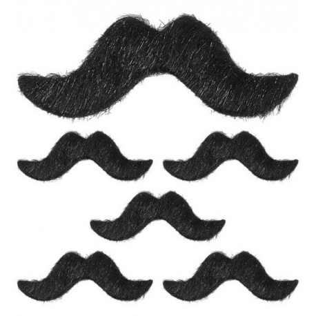 BIGOTES ADHESIVOS 6 UND