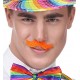 BIGOTES DE COLORES ADHESIVOS, 5 UND