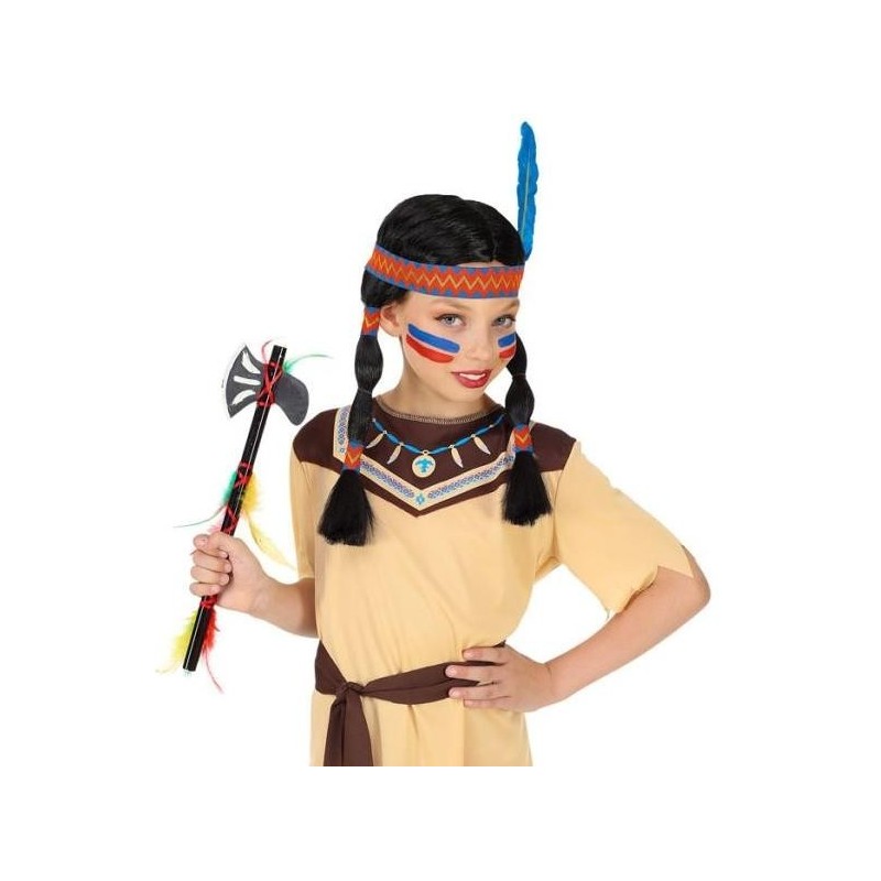 PELUCA INDIA CON TRENZAS INFANTIL