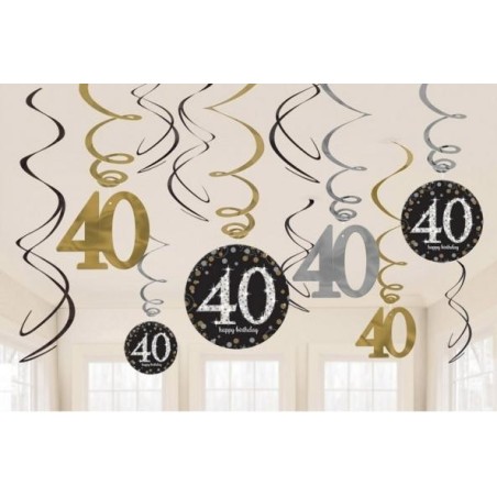 DECORACIÓN  COLGANTE ESPIRAL 40 ANIVERSARIO