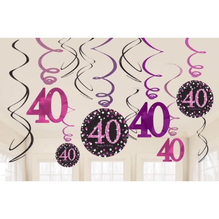 DECORACIÓN  COLGANTE ESPIRAL 40 ANIVERSARIO