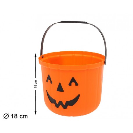 CUBO CALABAZA PARA CHUCHES PVC