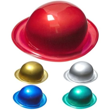 SOMBRERO BOMBÍN PLÁSTICO METALIZADO