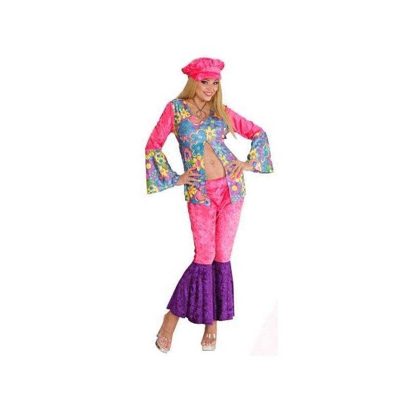 DISFRAZ DE HIPPIE MUJER