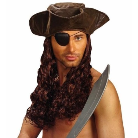 PELUCA PIRATA CON SOMBRERO                    