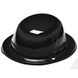 SOMBRERO BOMBÍN PLÁSTICO NEGRO                     2