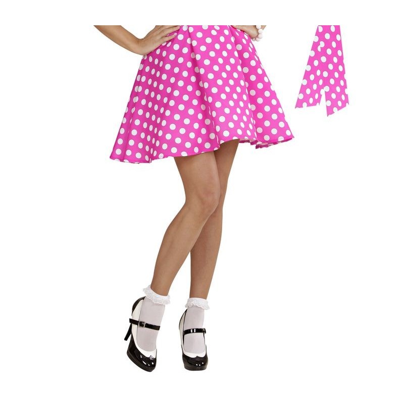 FALDA LUNARES POLKA AÑOS Y PAÑUELO