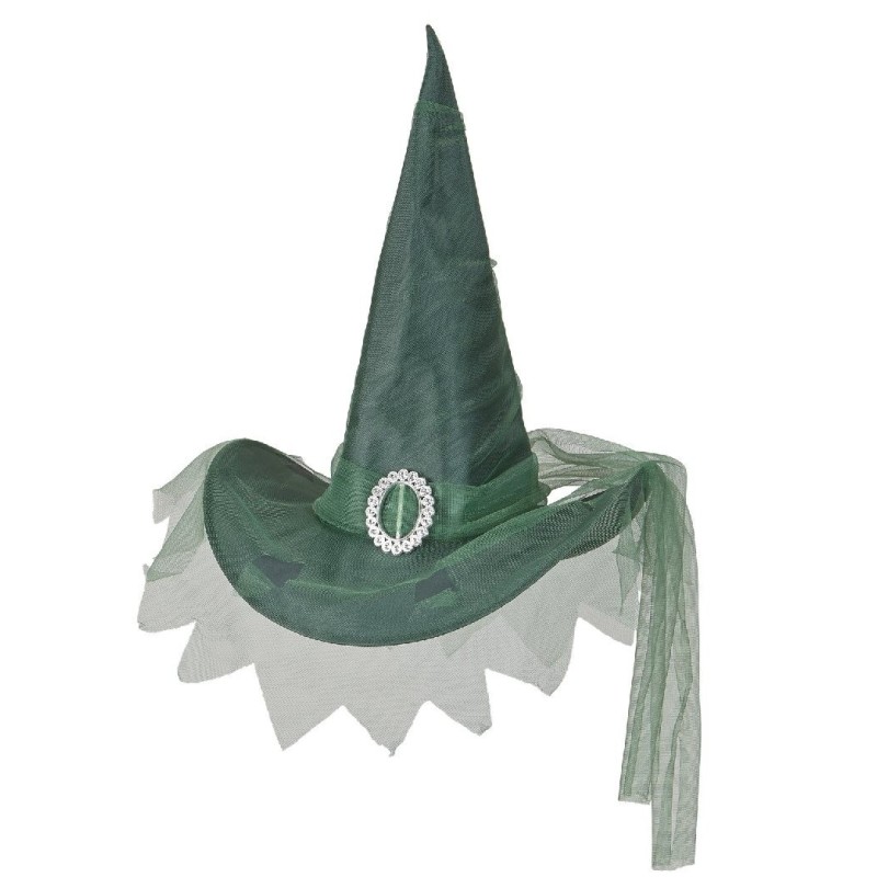SOMBRERO BRUJA CON TUL ADULTO