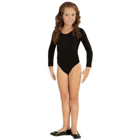 BODY / MAILLOT MANGA LARGA NEGRO INFANTIL