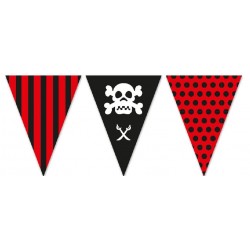 BANDERÍN TRIÁNGULAR PIRATAS