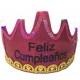 DIADEMA CORONA FELIZ CUMPLEAÑOS CON LUZ