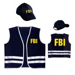 CHALECO Y GORRA AGENTE FBI INFANTIL