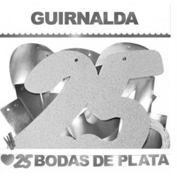 GUIRNALDA "25 BODAS DE PLATA"