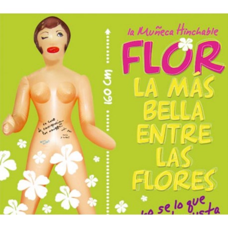 MUÑECA HINCHABLE FLOR