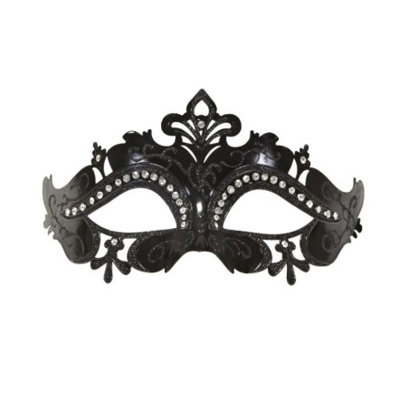 ANTIFAZ VENECIANO NEGRO CON BRILLANTE             