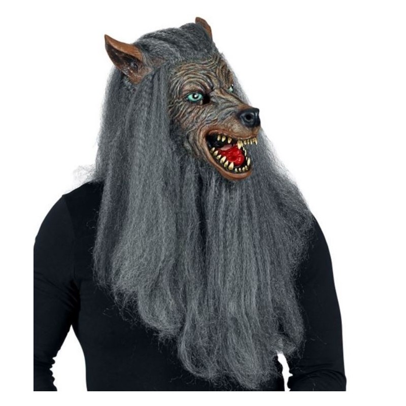 CARETA HOMBRE LOBO CON PELO
