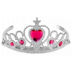 TIARA PLATA CON GEMAS