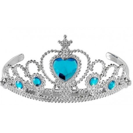 TIARA PLATA CON GEMAS