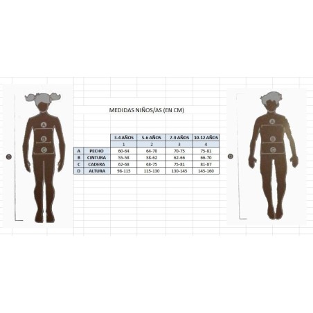 DISFRAZ DE VIEJA CASTAÑERA INFANTIL