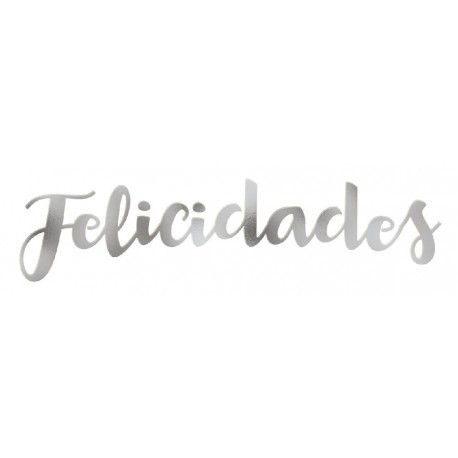 LETRAS METALIZADAS FELICIDADES