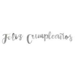 LETRAS METALIZADAS FELIZ CUMPLEAÑOS