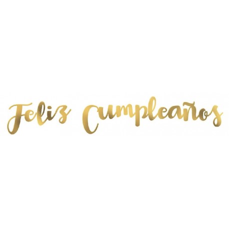 LETRAS METALIZADAS FELIZ CUMPLEAÑOS