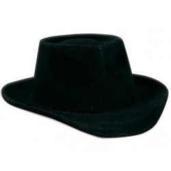 SOMBRERO VAQUERO PLÁSTICO NEGRO INFANTIL