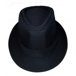 SOMBRERO BORSALINO TELA NEGRO ADULTO