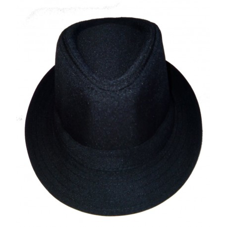 SOMBRERO BORSALINO TELA NEGRO ADULTO