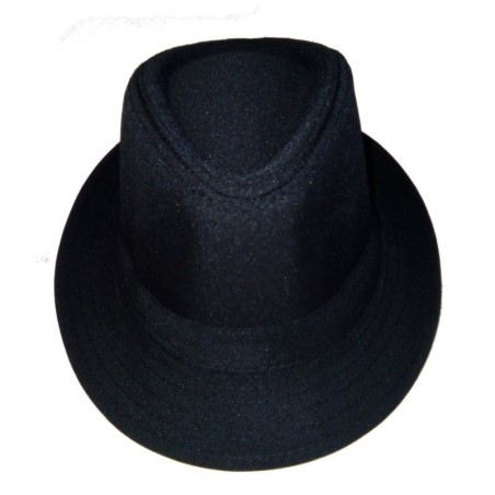 SOMBRERO BORSALINO TELA NEGRO ADULTO