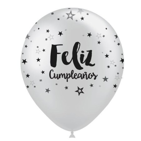 GLOBOS LÁTEX FELIZ CUMPLEAÑOS