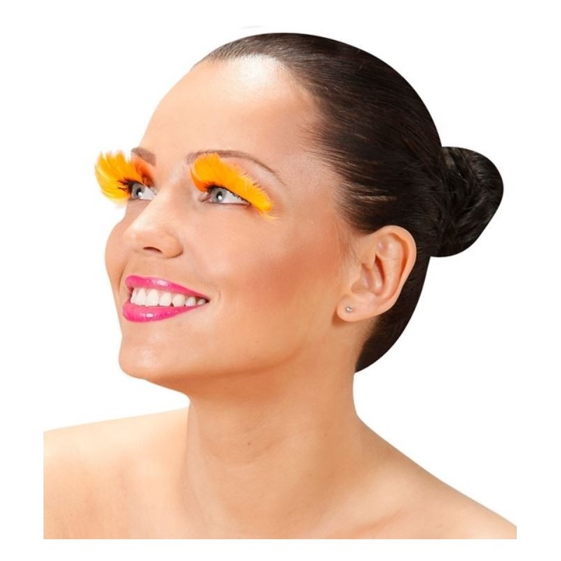 PESTAÑAS DE PLUMAS LARGAS COLOR                