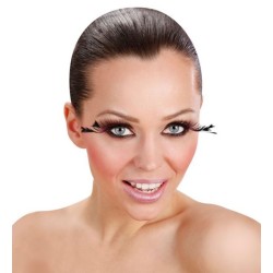 PESTAÑAS BICOLOR CON PLUMAS 2