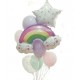 CONJUNTO GLOBOS ARCOIRIS 8 PIEZAS