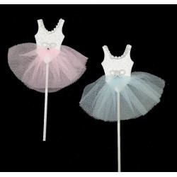 ADORNO PARA TARTAS VESTIDO BALLET