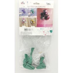 GLOBOS METÁLIZADOS CON SOPORTE 2