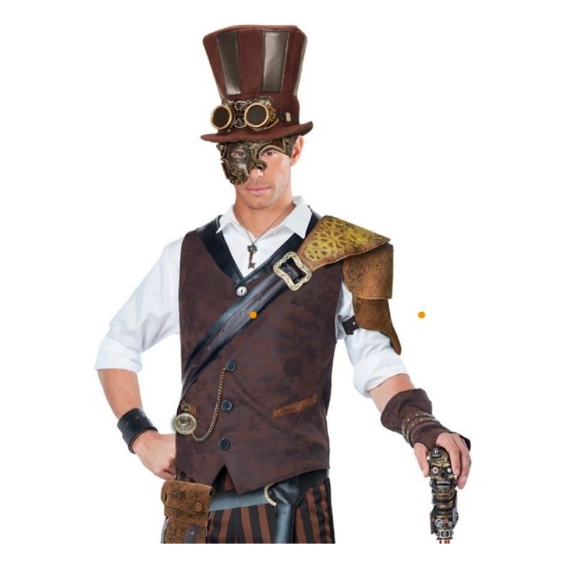 CARETA MEDIA CARA STEAMPUNK 