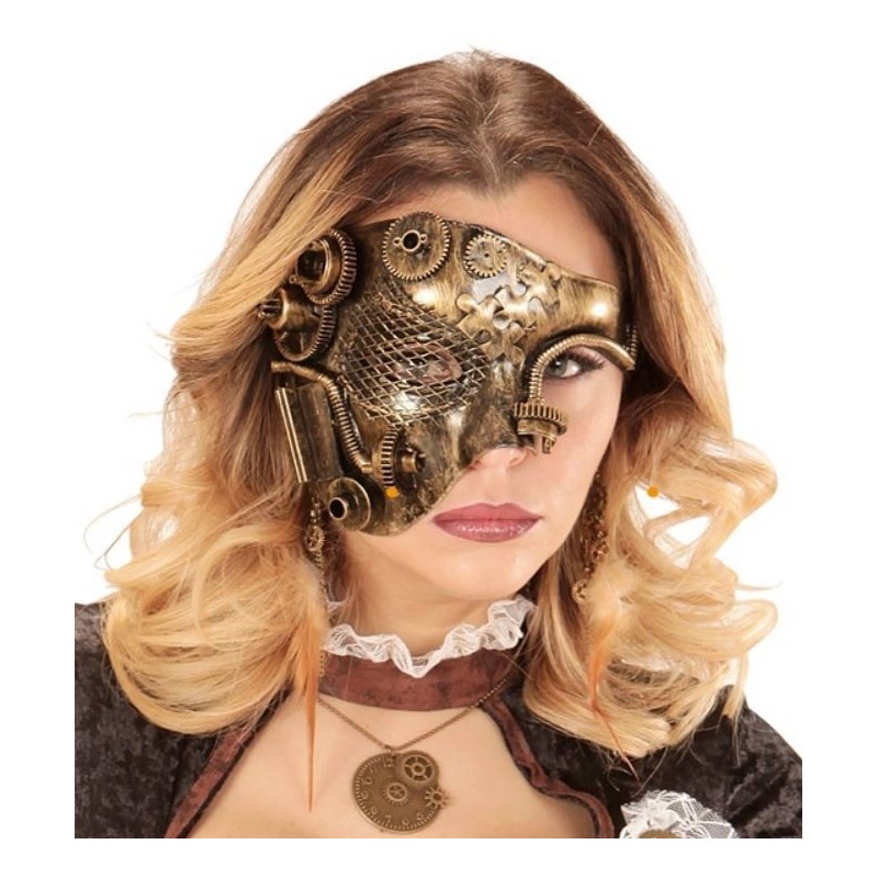 CARETA MEDIA CARA STEAMPUNK 