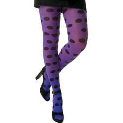 MEDIAS PANTY CON LUNARES FLUORESCENTES ADULTO 2