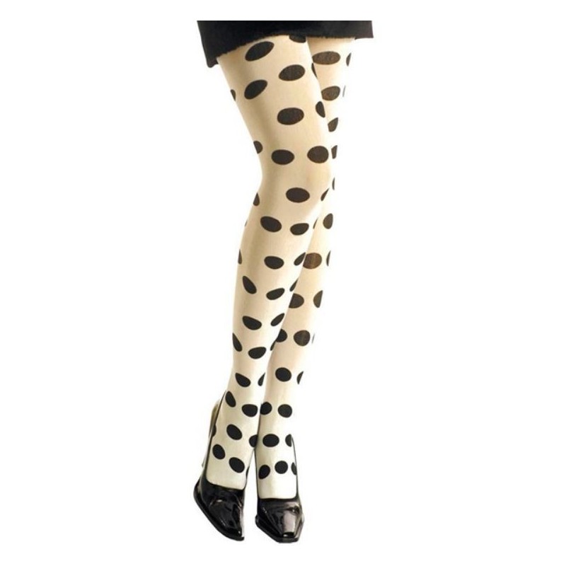 MEDIAS PANTY CON LUNARES FLUORESCENTES ADULTO