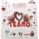 GLOBOS FOIL "TE AMO"