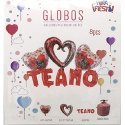 GLOBOS FOIL "TE AMO"