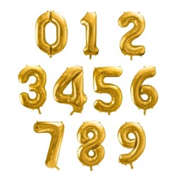 GLOBOS NÚMEROS POLIAMIDA  COLOR 81 CM 2