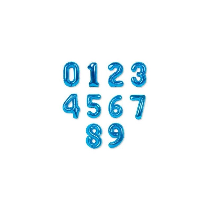 GLOBOS NÚMEROS POLIAMIDA  COLOR 81 CM