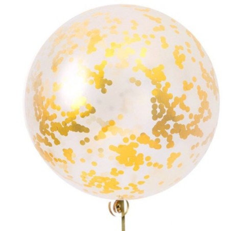 GLOBO JUMBO LÁTEX CON CONFETI